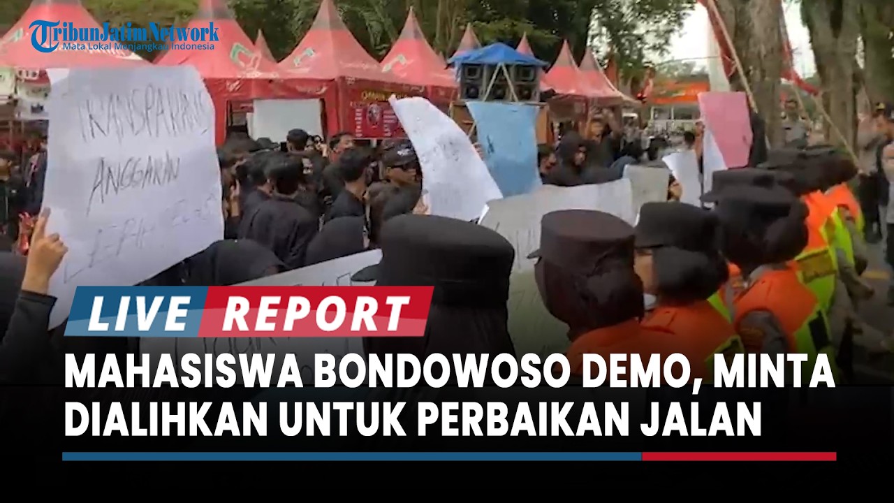Mahasiswa Bondowoso Demo Belanja Pegawai Terlalu 