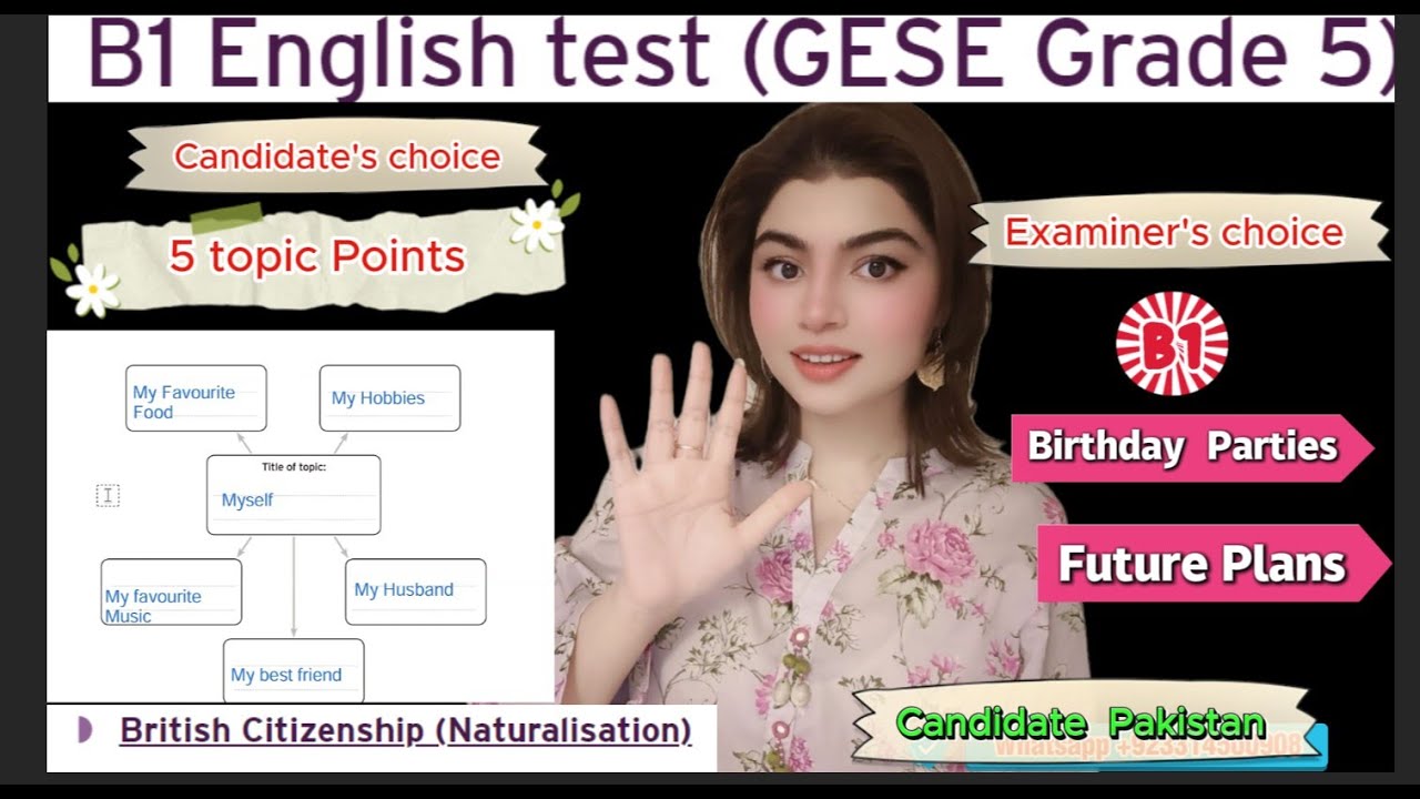 B1 English Test (GESE Grade 5) | SELT British Citizenship| Trinity College London ILR UK