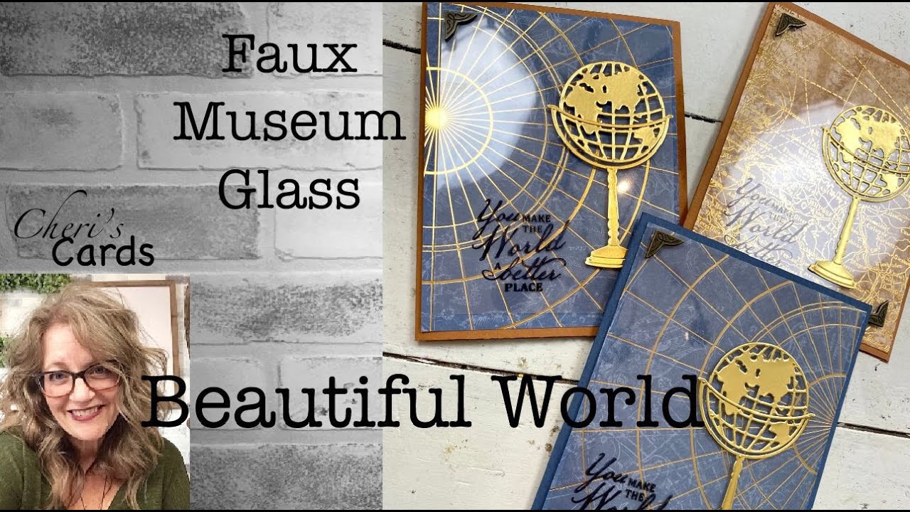 Beautiful World Faux Museum Glass 2021 Stampin' Up! Die Cut Adhesive