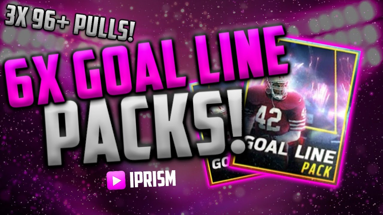 3 96+ PULLS! GOAL LINE PACKS! NEW CONTENT! MADDEN MOBILE 16 || Iprism