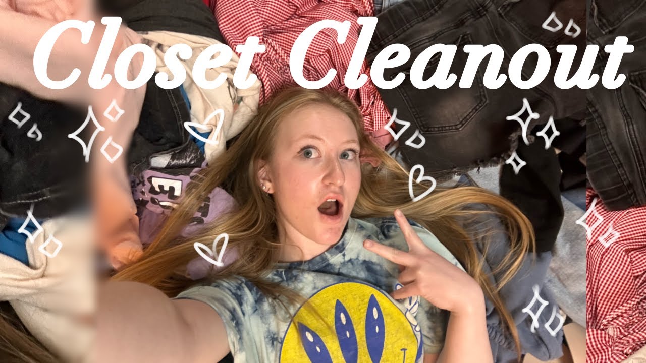 CLOSET CLEANOUT of a sentimental girl who can't let go (donating a THIRD of my closet) 💌