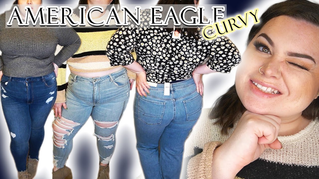 American Eagle Jeans Curvy Plus Size Try On Haul Size 18 Best Jeans Ever?? Worth The Money?