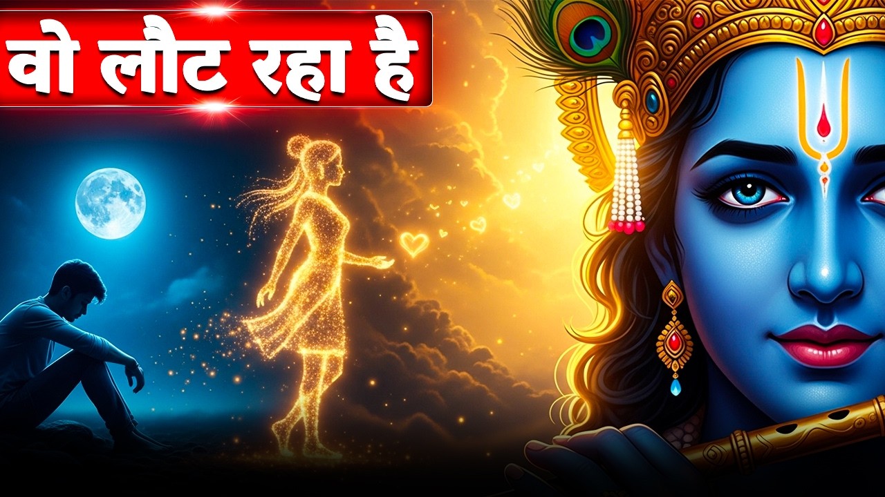 🦚Krishna Sandesh: बिछड़ा हुआ प्यार खुद लौटकर आएगा 🏹 श्री कृष्ण का गुप्त संदेश!   | Krishna Message