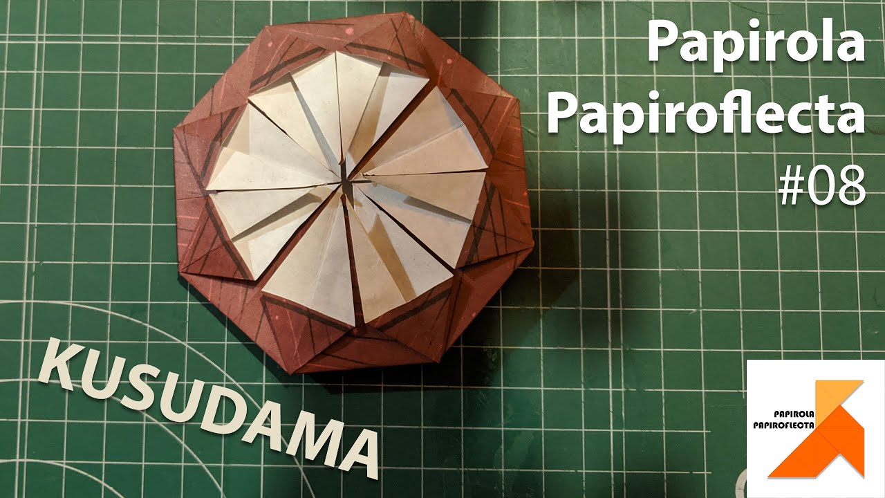 Kusudama Simple - Origami - Papirola Papiroflecta #08