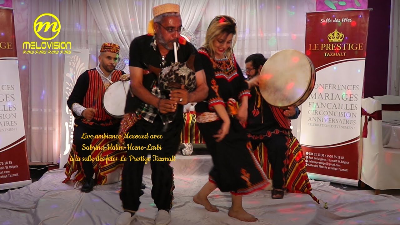 Live et ambiance mezoued avec Halim-Hcene-Larbi et Sabrina à la salle des fêtes LE PRESTIGE TAZMALT