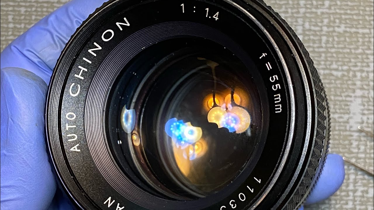 Auto Chinon 1:1.4 f=55mm sticky aperture blades