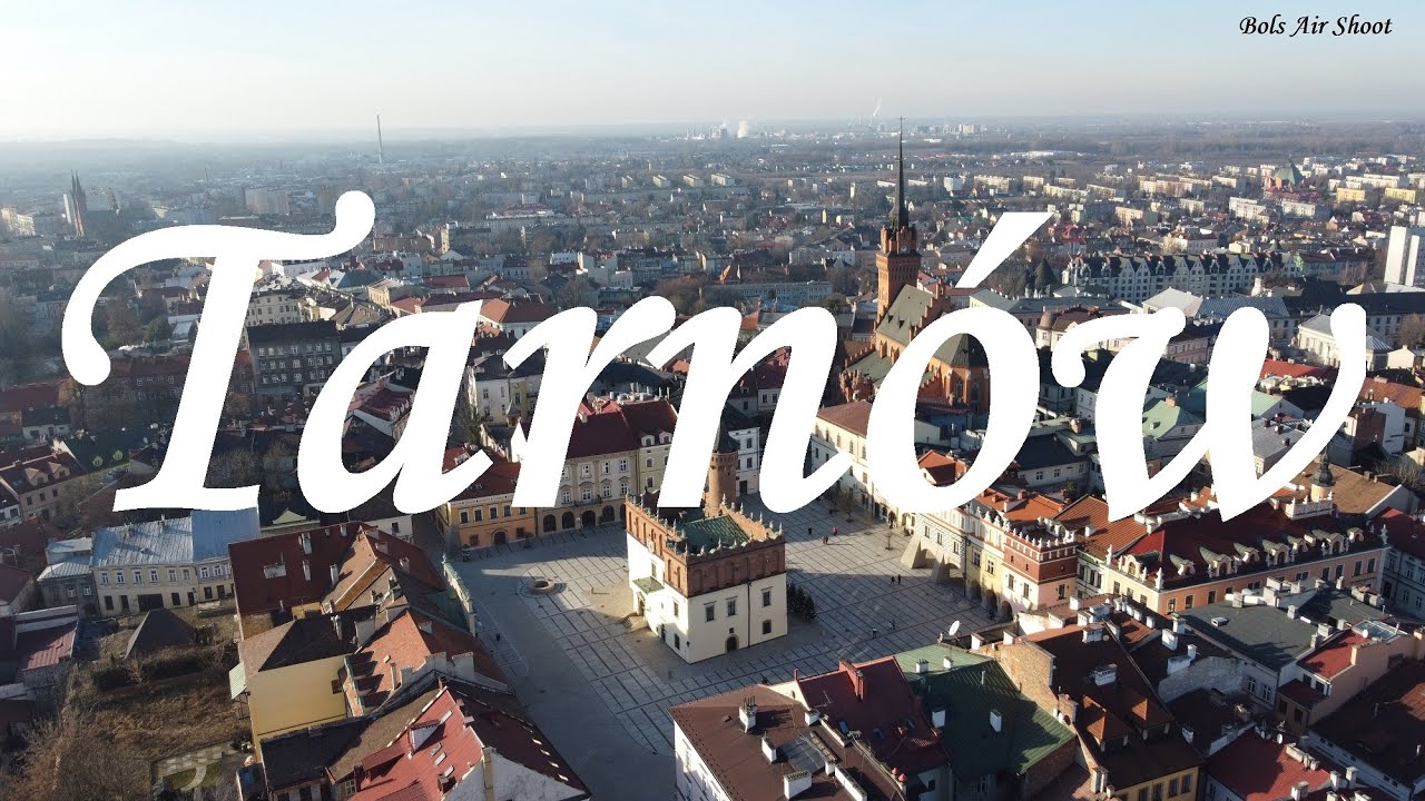 Tarnów z drona - Tarnów z lotu ptaka DJI 4k