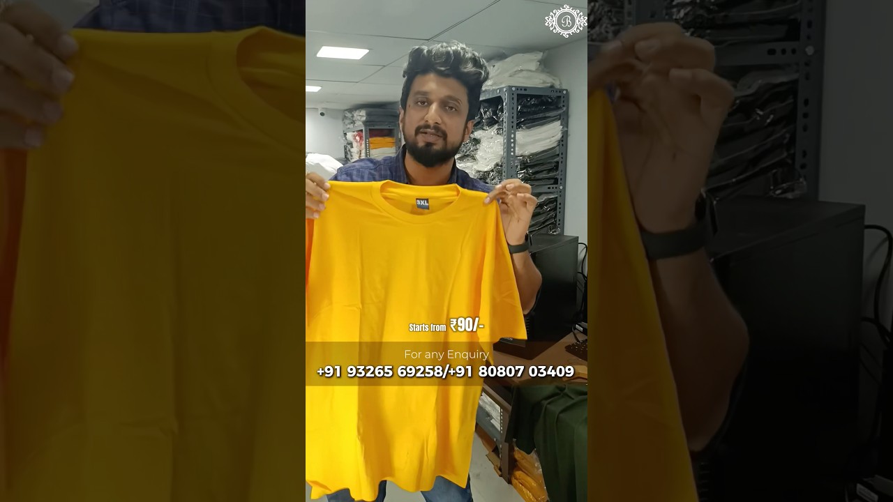 Plain Tshirt starts from ₹90/- | Sasta Par Acha #buybulkplaintshirts #bhavaninx