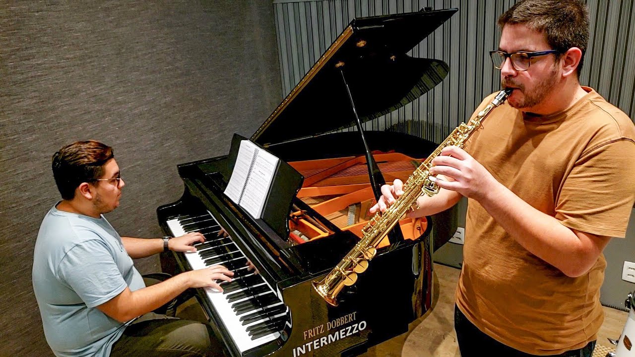 Hino - 412 “Senhor, recordamos aqui” (Santa Ceia) | Piano Fritz Dobbert CS-150 | Sax Soprano Eagle