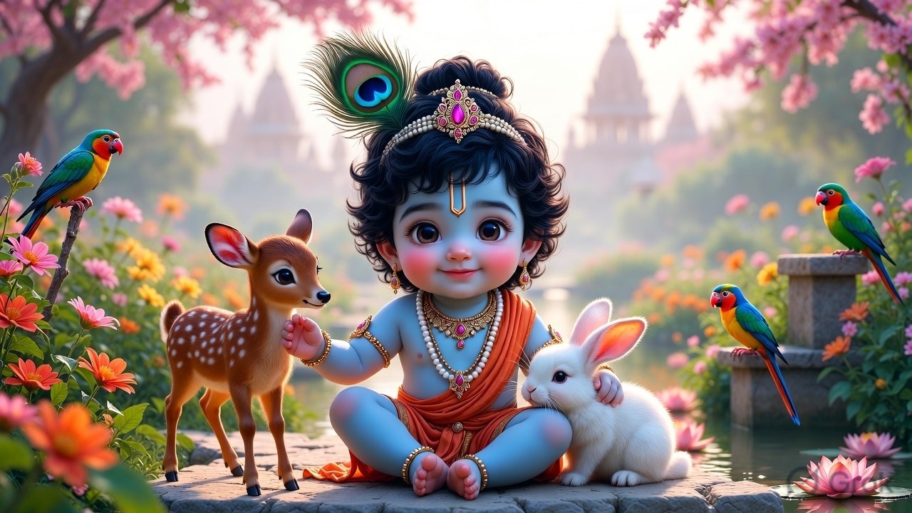 Shri Krishna Govinda Hare Murari – A peaceful and joyful Krishna bhajan