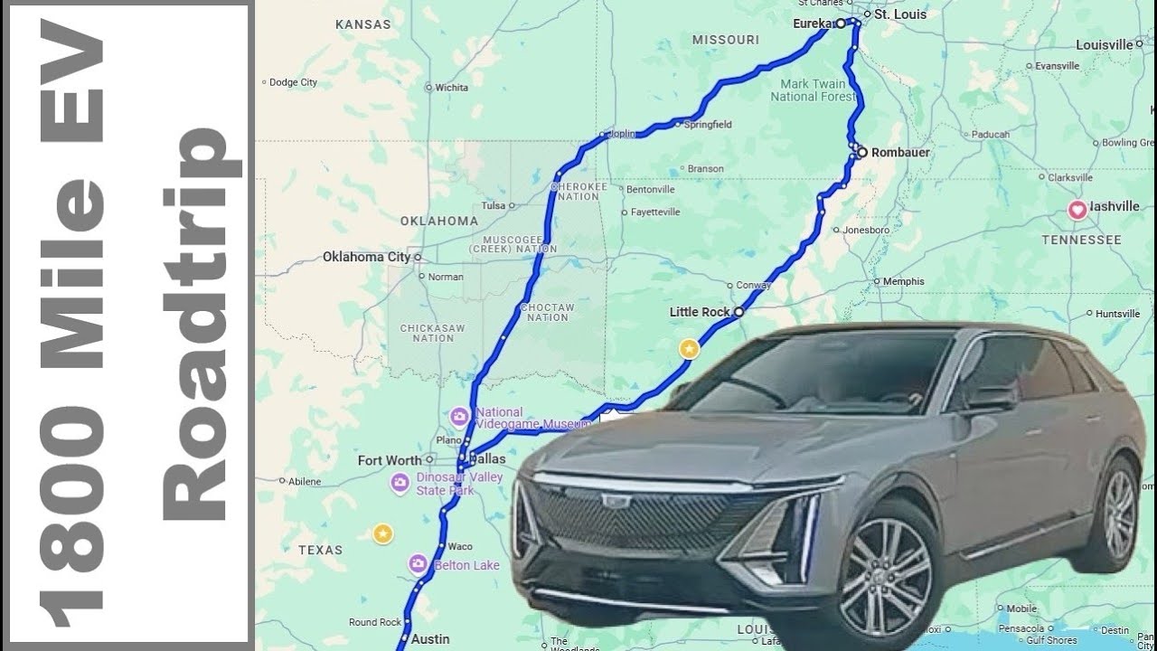 2024 Cadillac Lyriq EV Road Trip | Real-World Charging Test from Texas to St. Louis