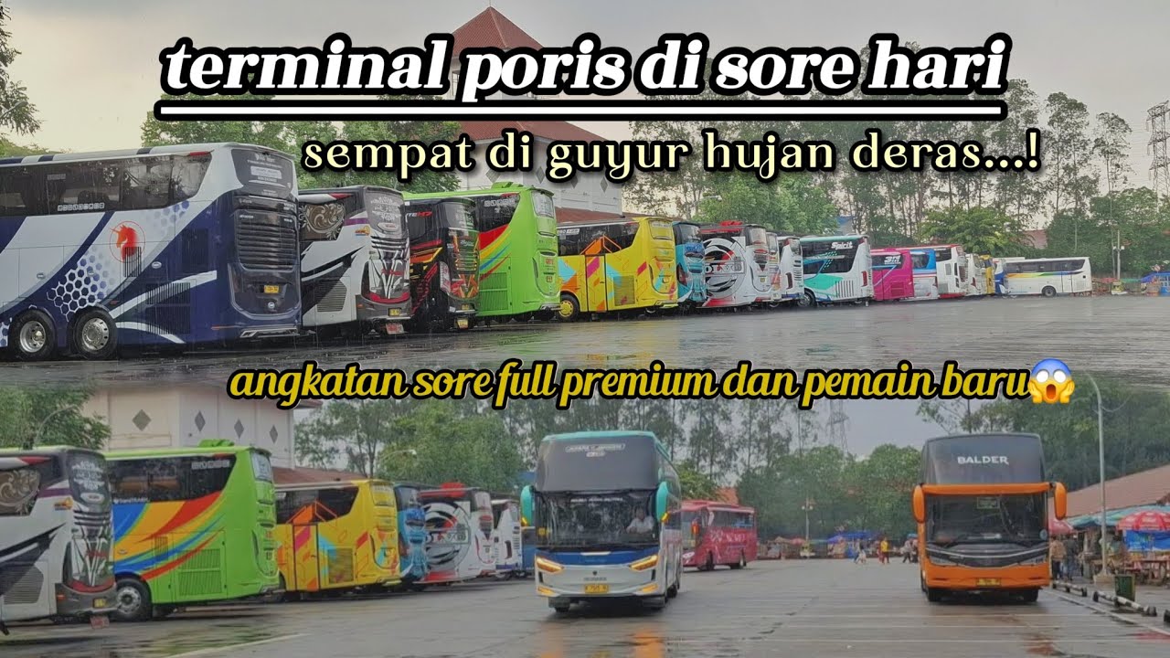 Angkatan sore angkatan para monster‼️full tronton😱‼️hunting bus di terminal poris🏁