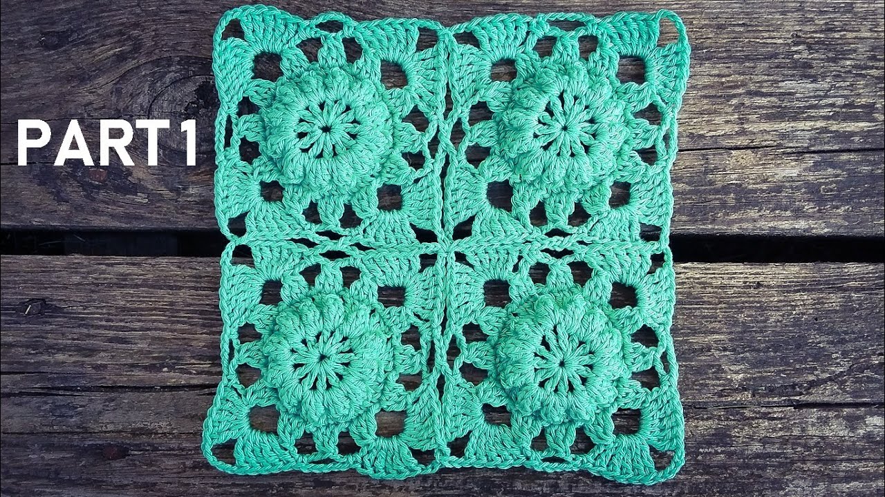 How To Crochet Square Motif Part 1