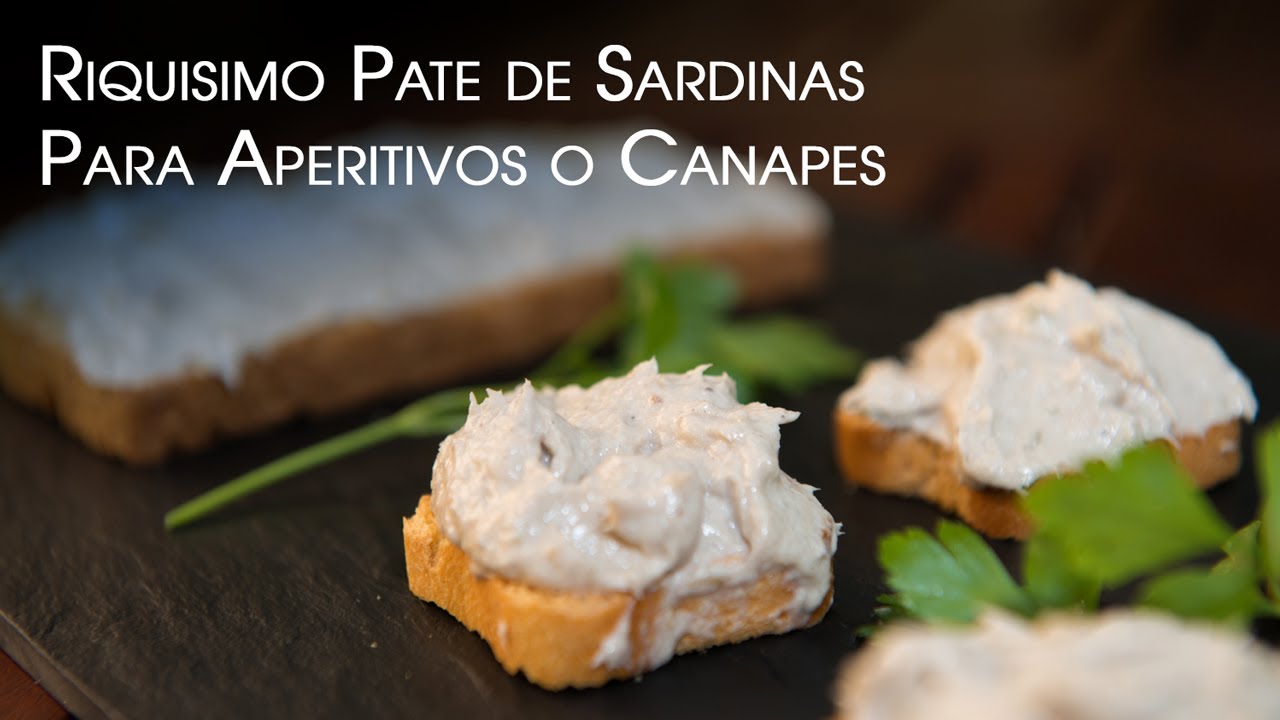 Riquisimo Pate de Sardinas Para Aperitivos o Canapes