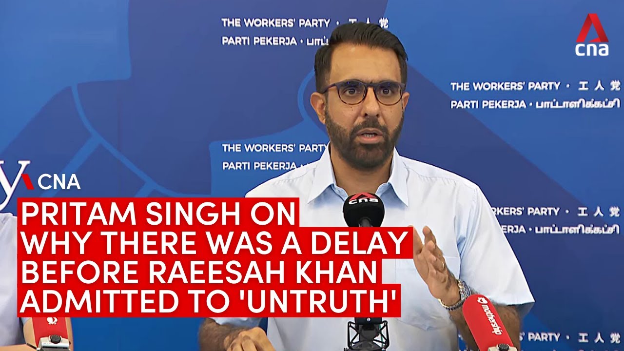 Workers' Party chief Pritam Singh on why Raeesah Khan's lie remained uncorrected until November