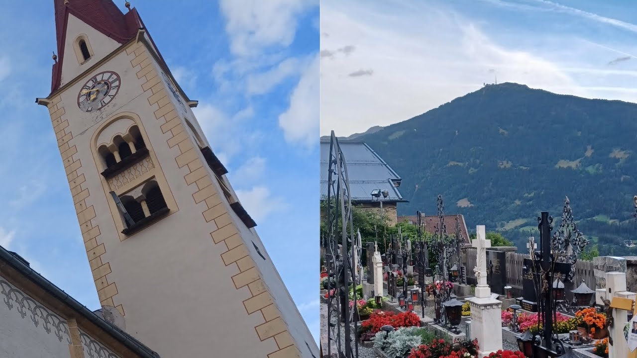 Stanz bei Landeck (Tirol-A) Pfarrkirche zum Hl. Petrus uns Paulus, Abendangelus