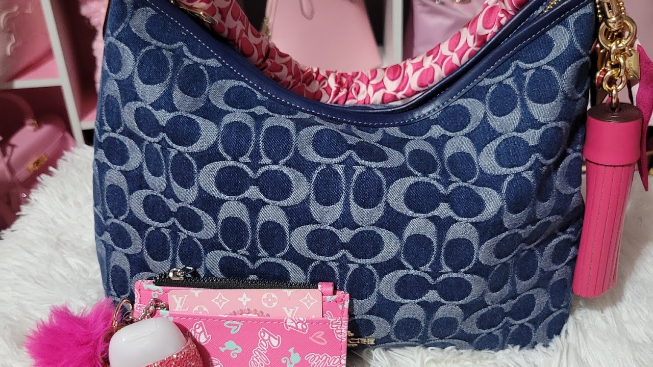 What's In My Coach Denim Laurel💕