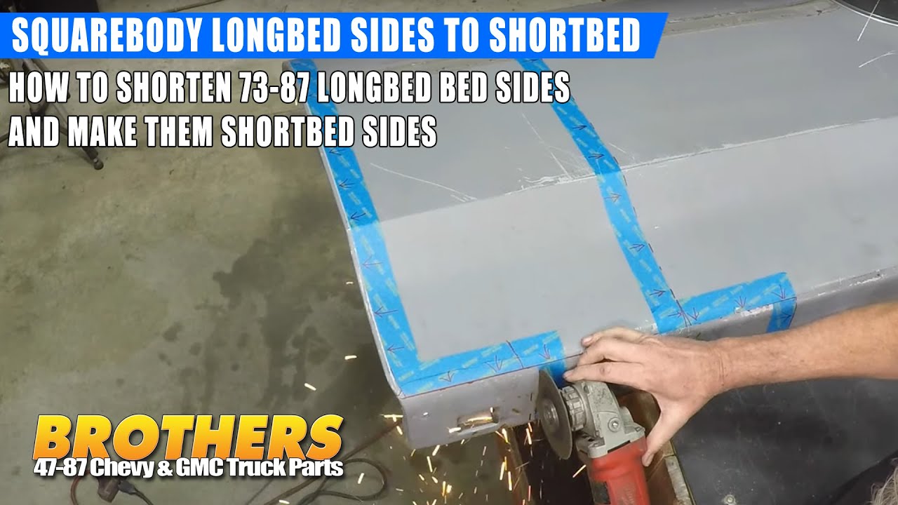 73-87 Chevy GMC Squarebody Truck / How To Shorten Bed Sides / Make your Longbed Sides Short