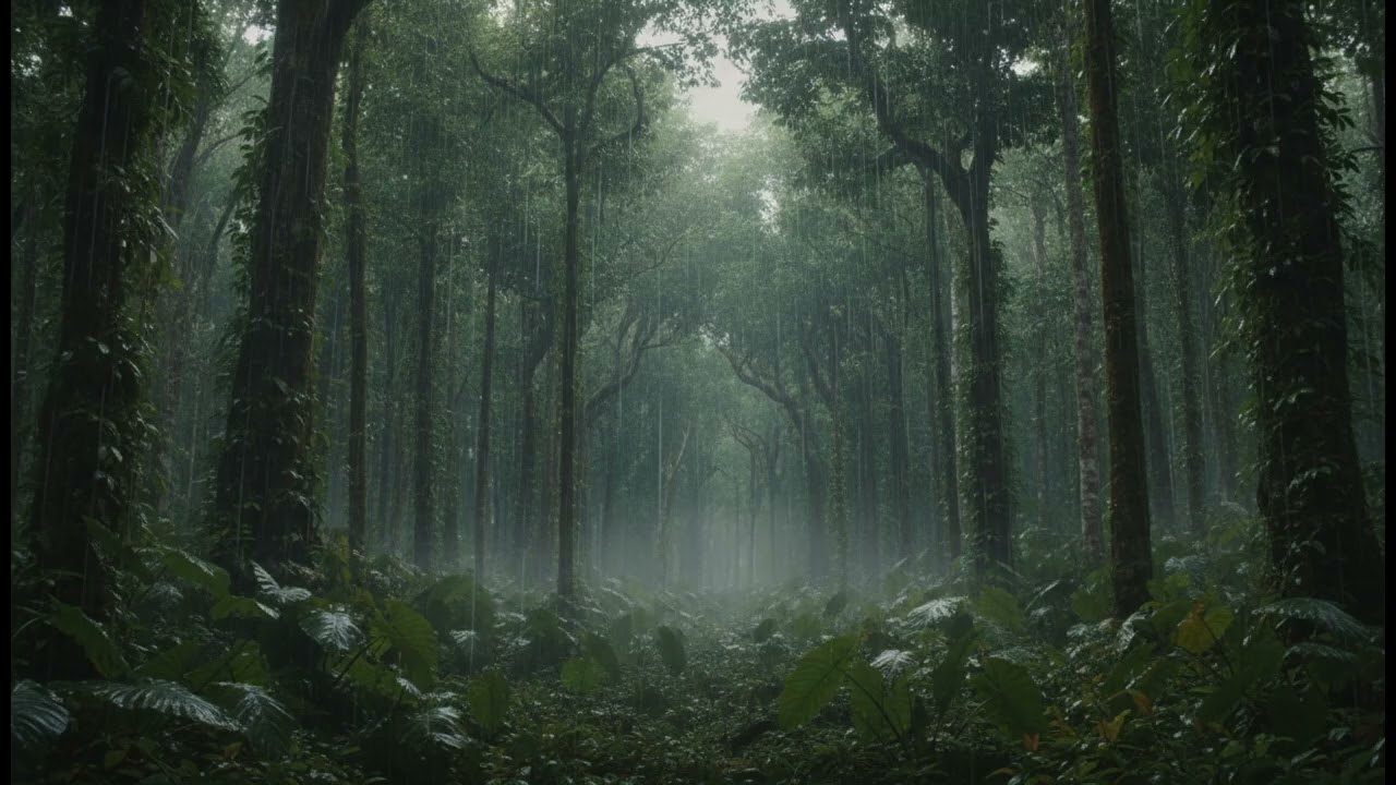 Deep Sleep Music with Rain Sounds • Calm Forest Ambience for Rest