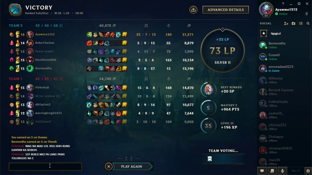 League ranked I Silver scrapes I Draven IAs toxic as tyler1 can get