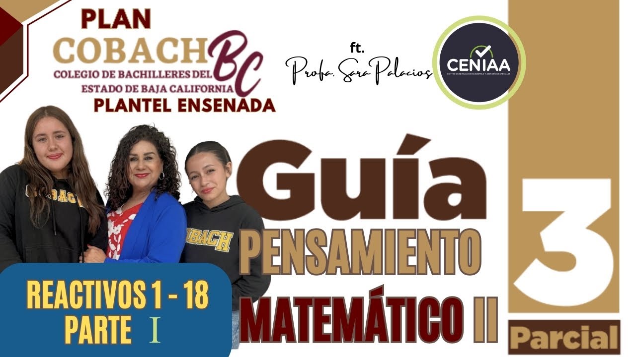 Guía COBACH - Pensamiento Matemático , Parcial III - Parte 1