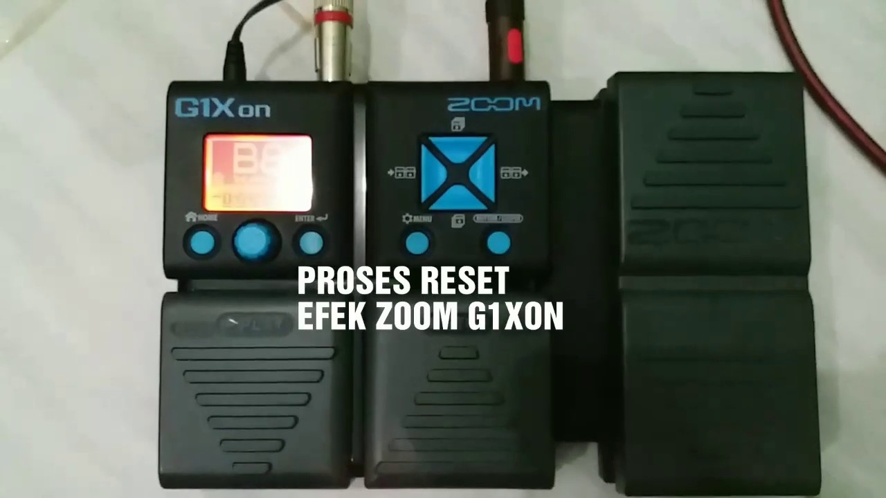 Zoom G1Xon|Reset|Pengaturan Pabrik
