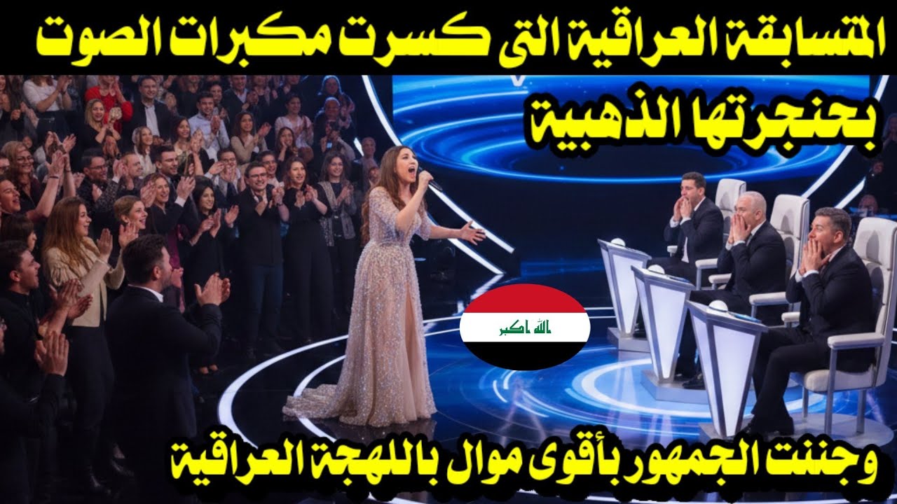 المتسابقة العراقية التى كسرت مكبرات الصوت بحنجرتها الذهبيه وجننت الجمهور بأقوى موال باللهجة العراقية