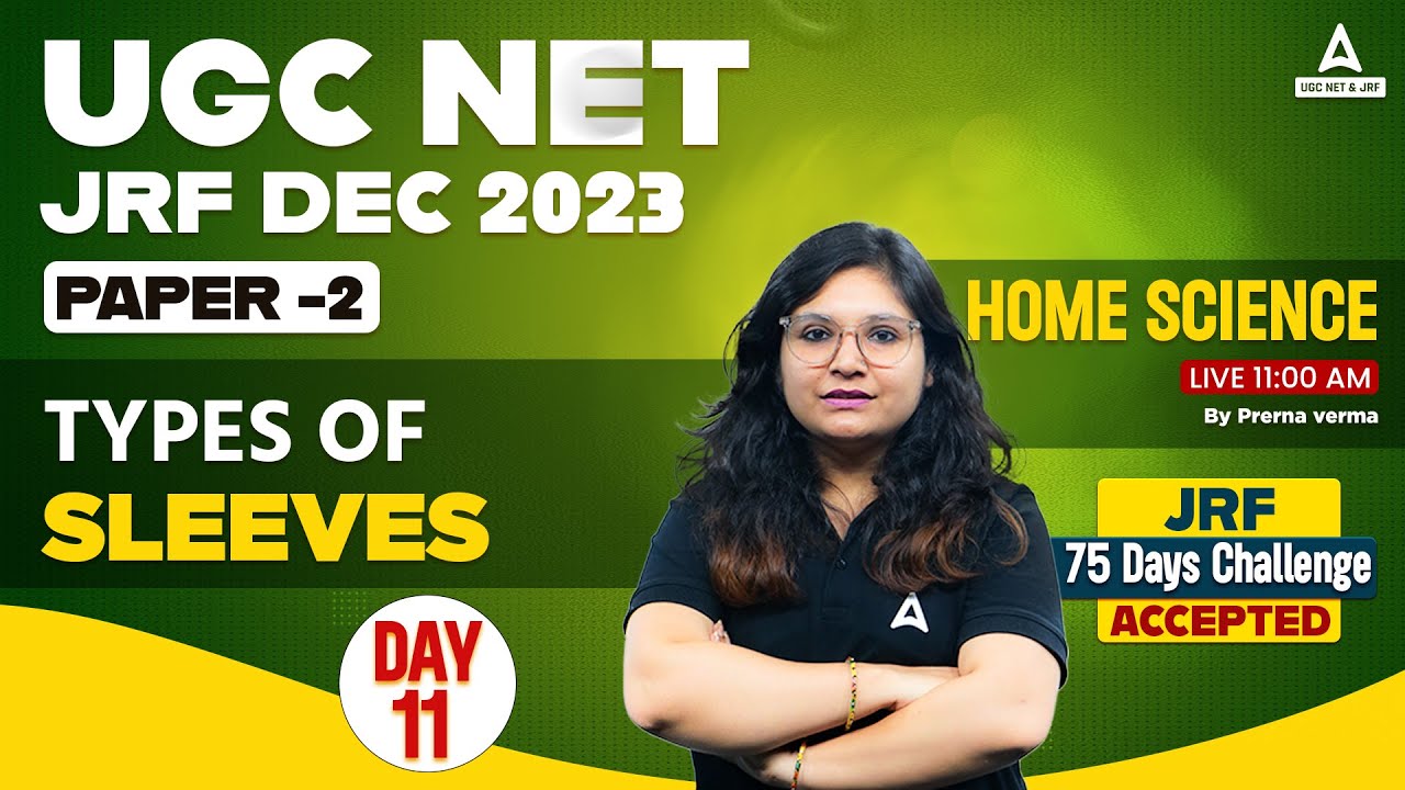 UGC NET Home Science | UGC NET Paper 2 Types of sleeves By Prerna verma