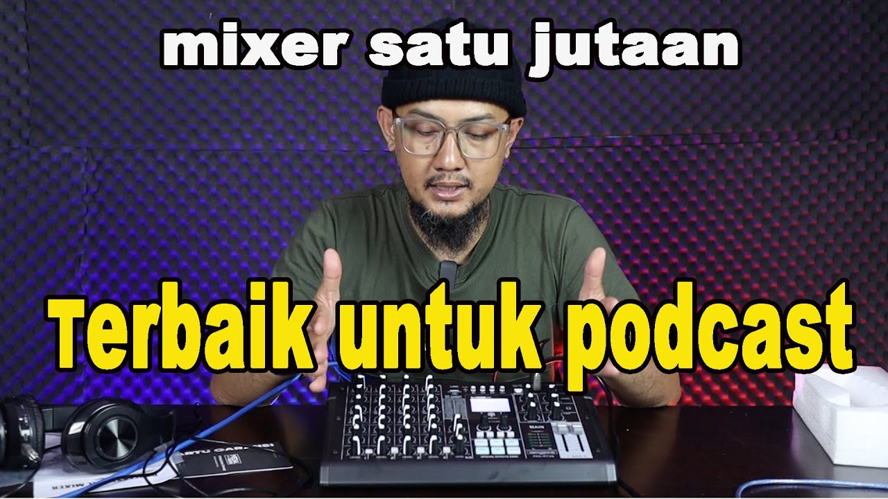 Mixer Terbaik Untuk Podcast | Mixer Recording Tech Pro Rtx  6