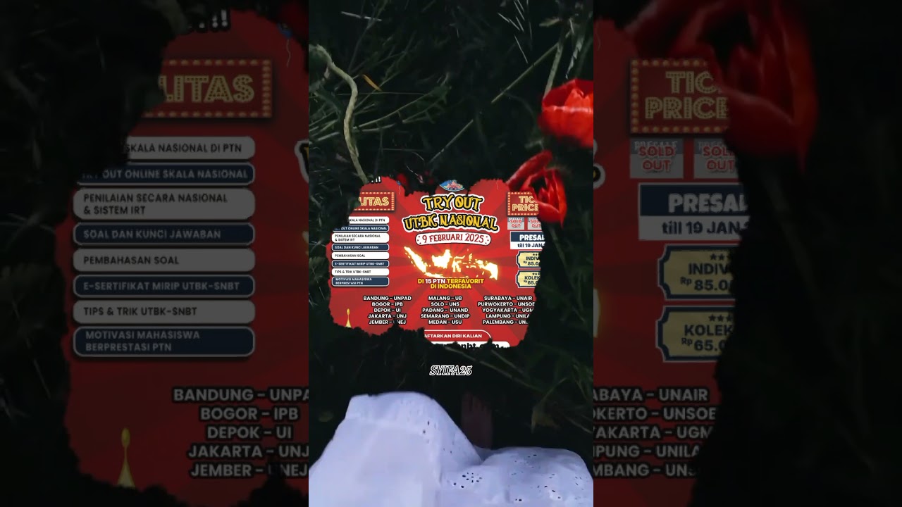Event Grand snbt 2025 yang Akan Di adakan di 15 PTN Di Indonesia. 