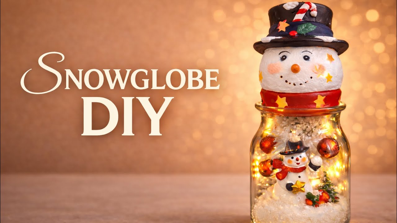 Snowman Snowglobe #dollartreechristmas #thriftflip #christmasdecor #christmasdecorations #christmas