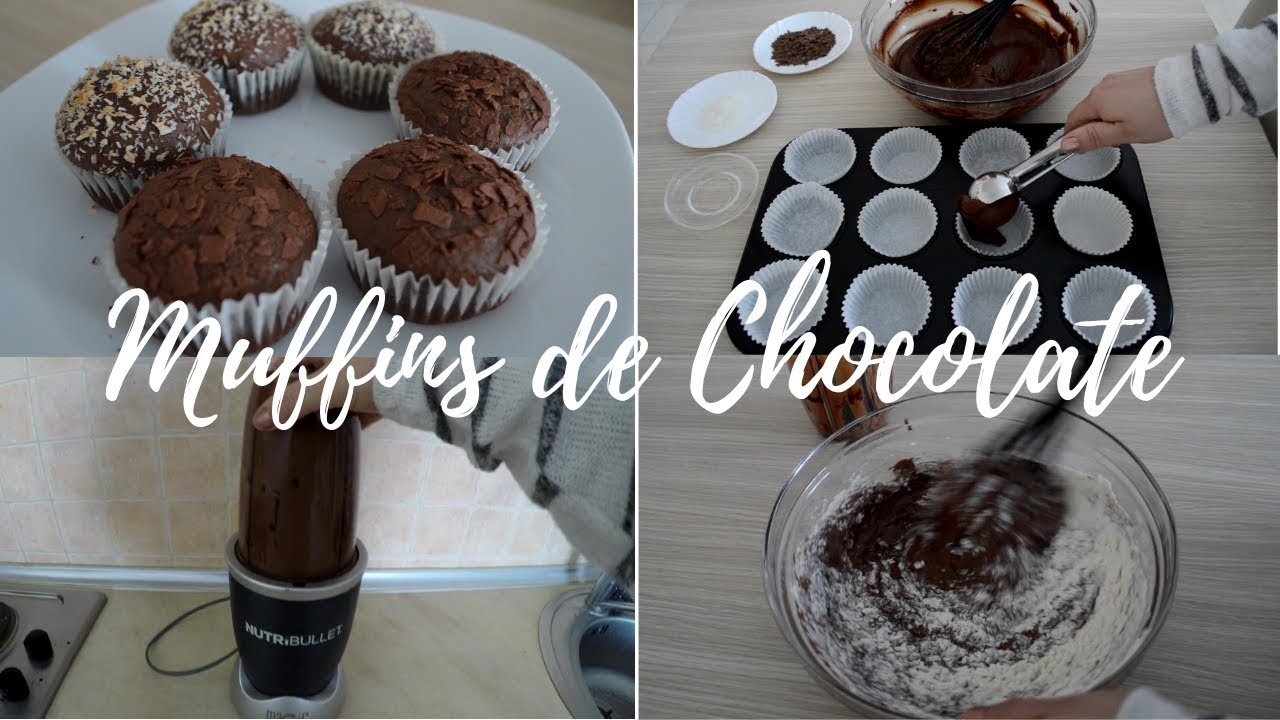 Muffins de Chocolate en Licuadora 😋, no necesitas de Batidora para prepararlos 😉