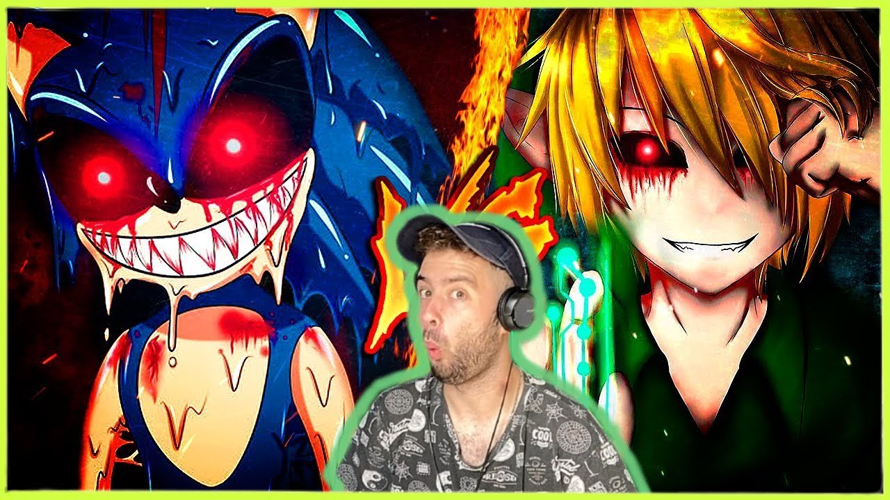REACCIÓN A SONIC.EXE VS BEN DROWNED DE JAY-F || SANTI_FS08