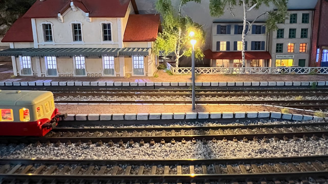 Une nuit à la gare d'Alésia - Circulations à l'échelle N