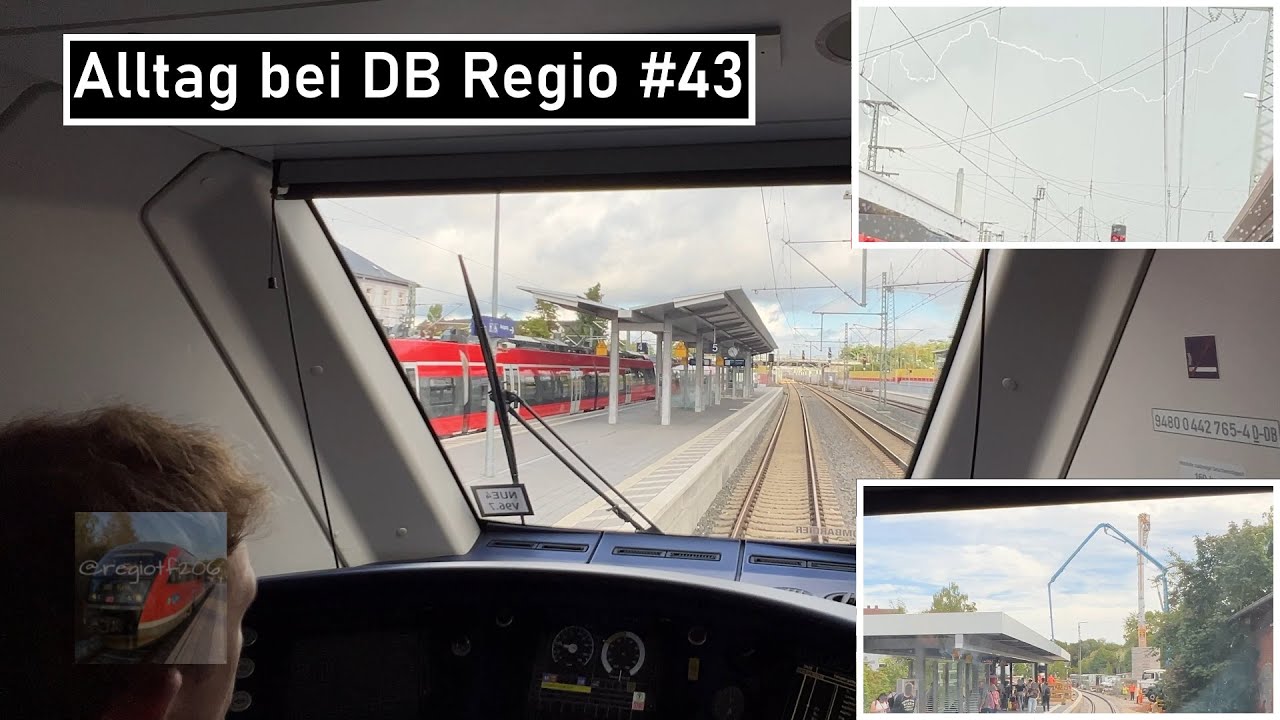 Sonstiger Alltag bei DB Regio #43 | E-Traktion oder was? | Regenbogen, Blitz, Fahrgast eingeschlafen