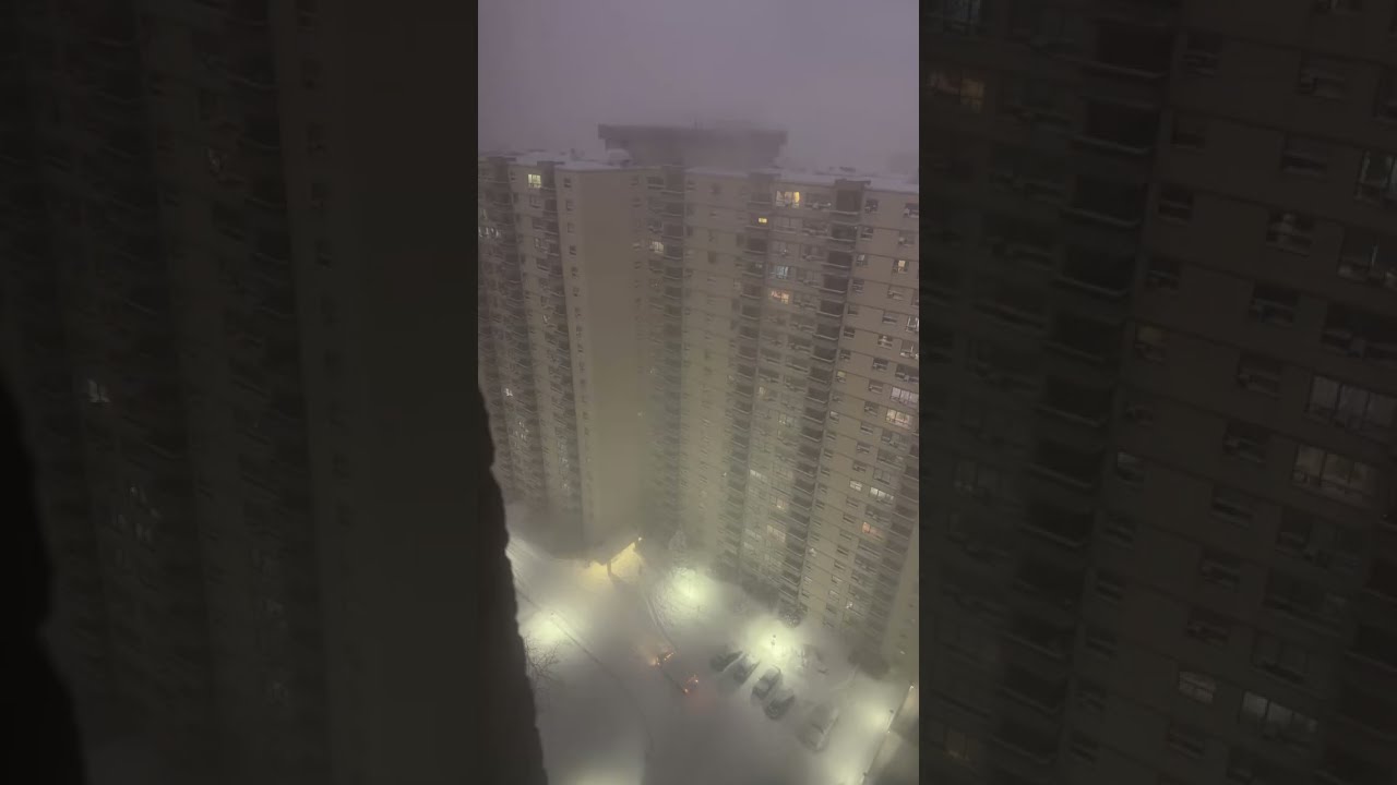 January 25 2026 winter storm Toronto 🇨🇦❤️#4ksubscribe
