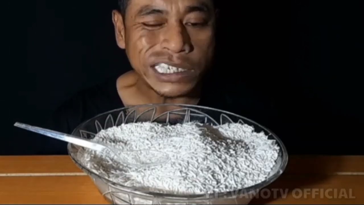 ASMR RAW RICE EATING||KOMPILASI MAKAN BERAS KETAN PART 2