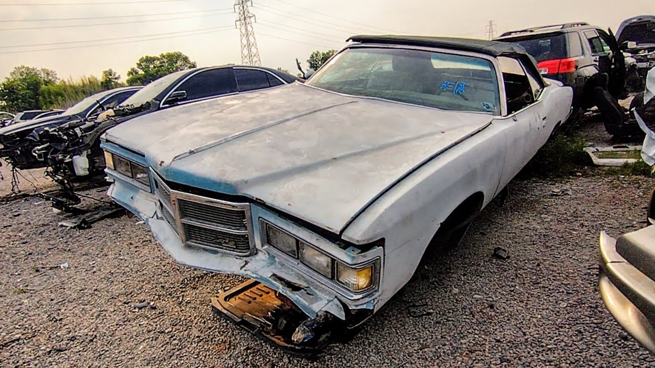 RARE 1975 Pontiac Grandville Brougham Convertible Junkyard Find