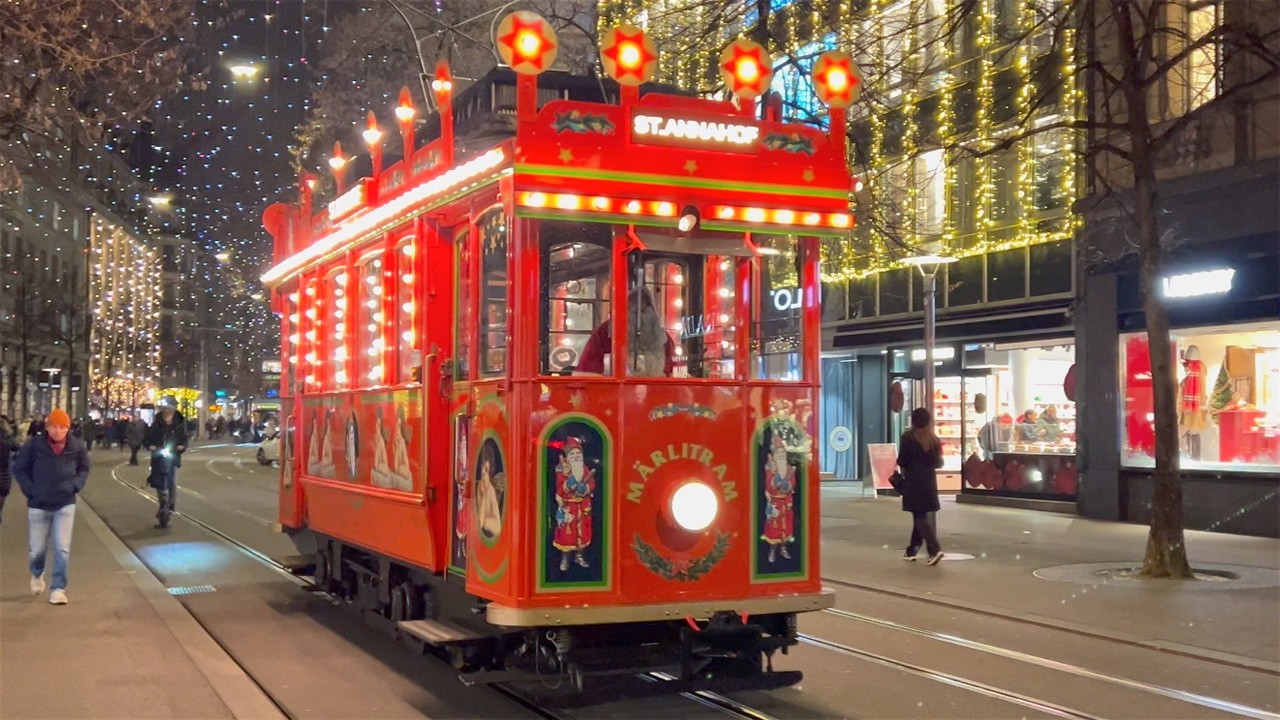 Magical Christmas Walk in Zurich 🎄 🌟 December 2025 Switzerland 🇨🇭 4K Night Walking Tour