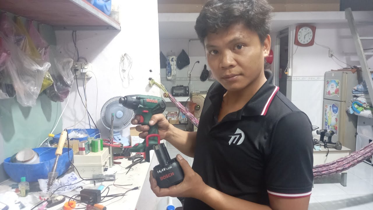 Hướng dẫn đóng pin BOSCH 14,4v(0938321369)Hiếu nati