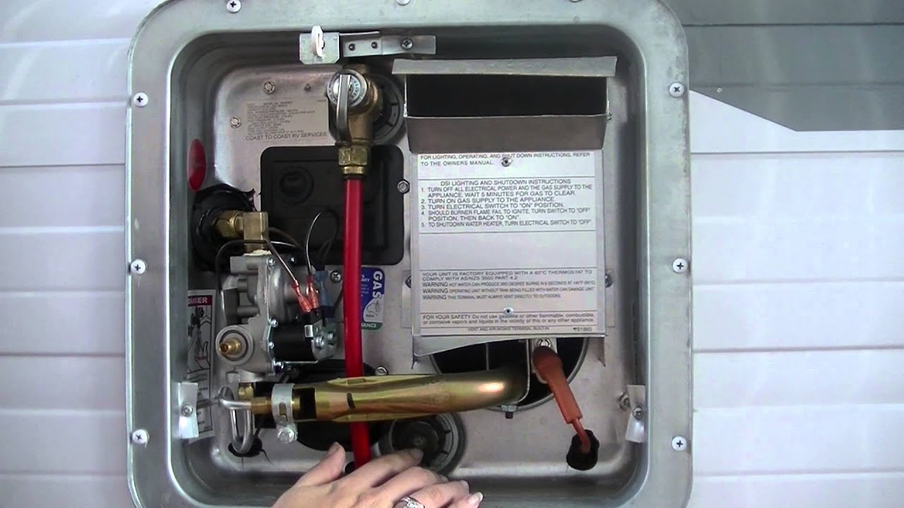 Running the Hot Water System on a Jayco RV