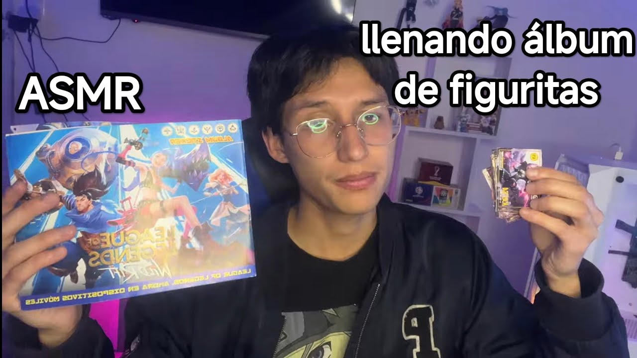 ASMR para dormir llenado álbum de League of Legends asmr en español