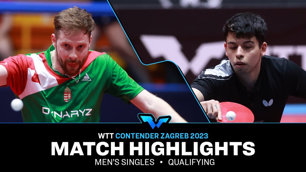 Nicolas Burgos vs Tamas Lakatos | MS Qual | WTT Contender Zagreb 2023