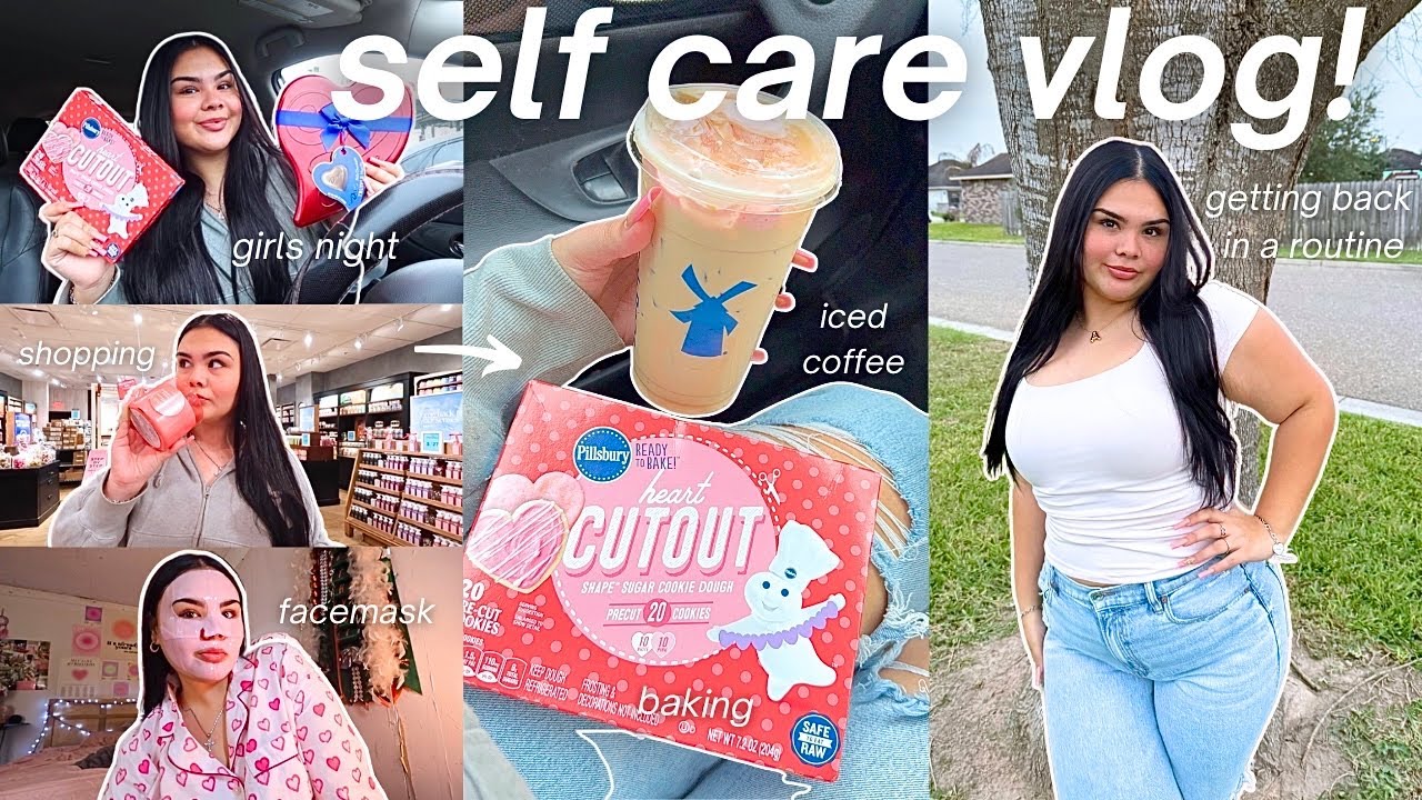 SELF CARE VLOG 💌 reset routine, valentine’s day, baking + deep cleaning!