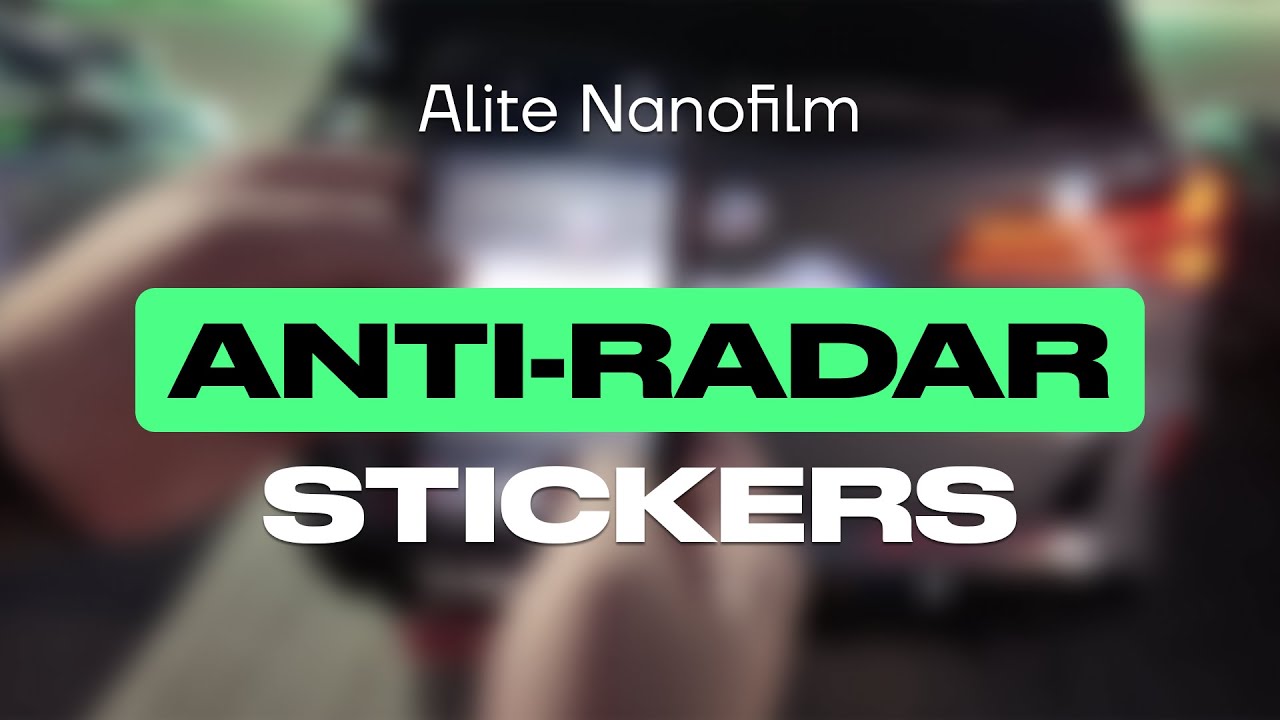 Smart Anti-Radar solution &ndash; Alite Nanofilm stickers
