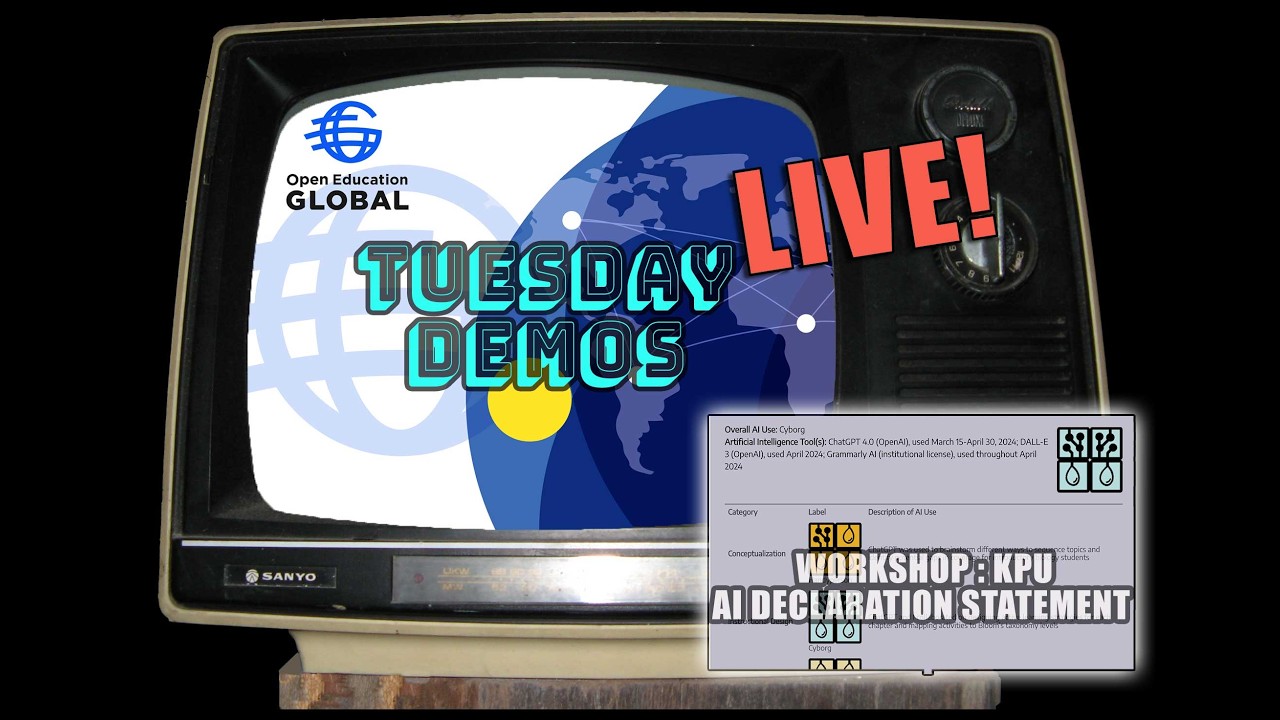 Tuesday Demos Live:  AI Declaration Statement from Kwantlen Polytechnic University