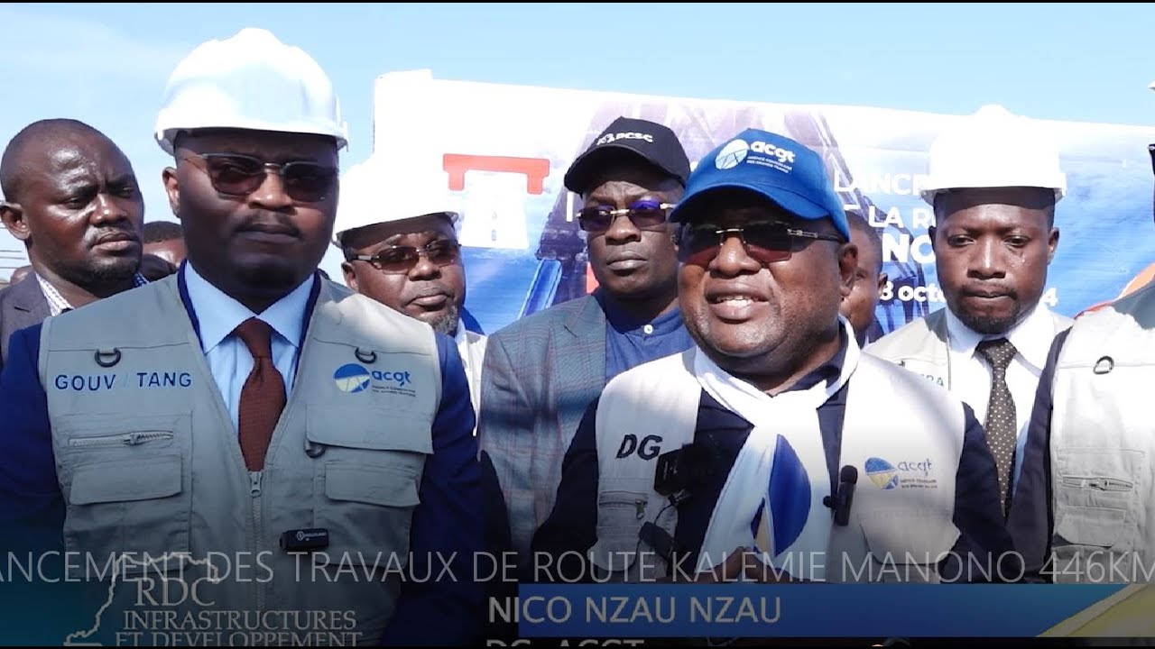 RDC INFRA : LANCEMENT DES TRAVAUX DE ROUTE KALEMIE MANONO 446KM