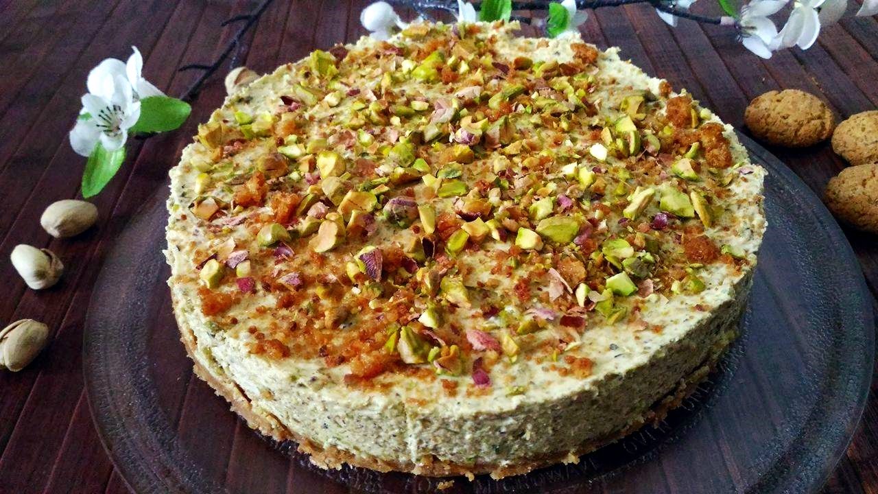 Pistachio cheesecake/ Torta fredda al pistacchio