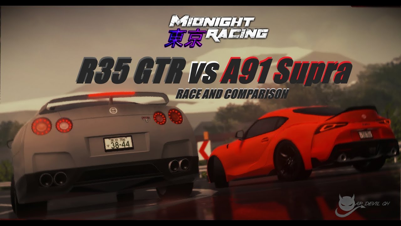 [GTR vs Supra] R35 and A91 TEIR 4 BATTLE!!!!(ROBLOX MIDNIGHT RACING TOKYO)