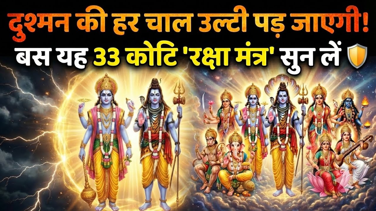 दुश्मन की हर चाल उल्टी पड़ जाएगी! बस यह 33 कोटि 'रक्षा मंत्र' सुन लें 🛡️